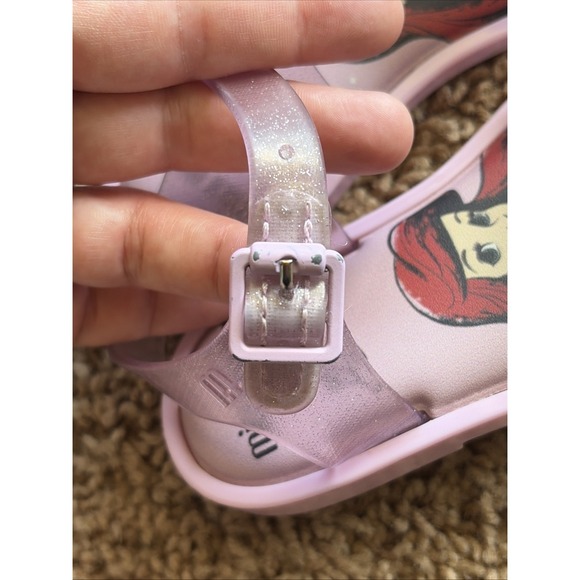 Mini Melissa Disney Mar Sandal Princess Ariel Little Mermaid Sandals Shoes 8 - Picture 13 of 16